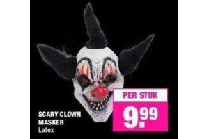 scary clown masker