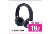 led koptelefoon