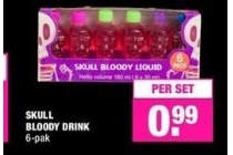 skull bloody drink