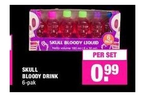 skull bloody drink