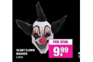 scary clown masker