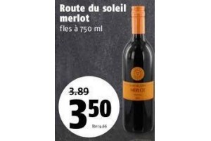 route du soleil merlot