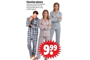 flanellen pyjama