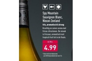spy mountain sauvignon blanc nu eur4 99 per fles