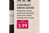 crafted merlot en cabernet nu eur3 99 per fles