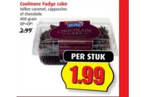 coolmore fudge cake nu eur1 99 per stuk