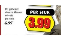 lits jumeaux nu eur3 99 per stuk