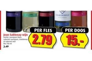 jean sablenay wijnen nu eur15 per doos