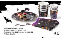 papieren servies halloween