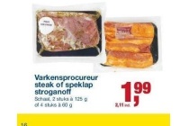 varkensprocureur steak of speklap stroganoff