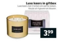 luxe kaars in giftbox