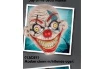 masker clown trillende ogen