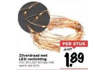 zilverdraad met led verlichting