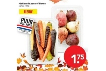 gekleurde peen of bieten