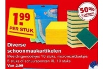 diverse schoonmaakartikelen