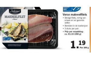 verse makreelfilets