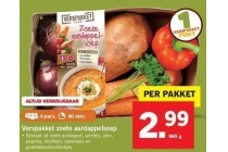 verspakket zoete aardappelsoep