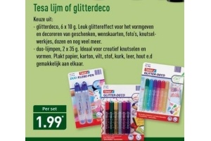 tesa lijm of glitterdeco