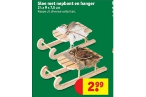 slee met nepbont en hanger