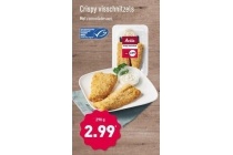 crispy visschnitzels