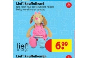 lief knuffelhond