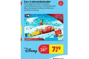 cars 3 adventskalender