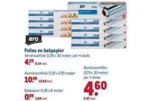 aro folies en bakpapier