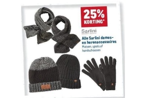 alle sarlini dames en herenaccessoires nu 25 korting