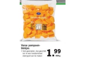 verse pompoenblokjes