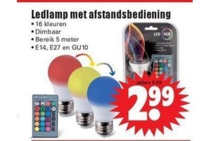 ledlamp met afstandsbediening