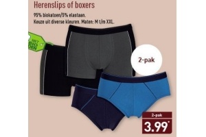 herenslips of boxers