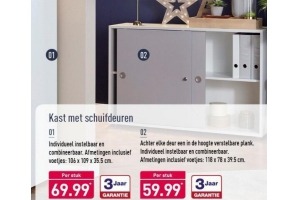 kast met schuifdeuren