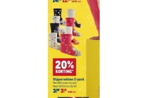 slippersokken 2 pack