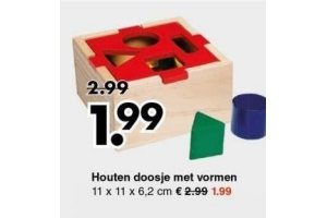 houten doosje met vormen