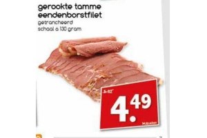 gerookte tamme eendenborstfilet