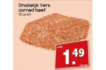 smakelijk vers corned beef