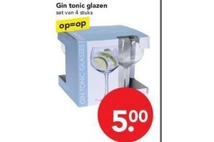 gin tonic glazen