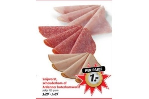 snijworst schoduerham of ardenner boterhamworst