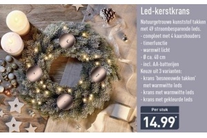 led kerstkrans