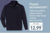 plussize herensweatshirt