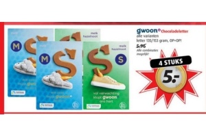gwoon chocoladeletters