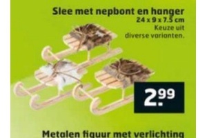 slee met nepbont en hanger