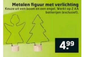 metalen figuur met verlichting