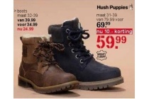 hush puppies leren kinder veterboots