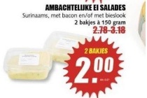 ambachtelijke ei salades