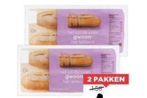 g woon party stokbrood wit