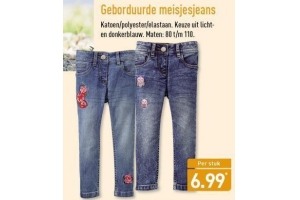 geborduurde meisjesjeans