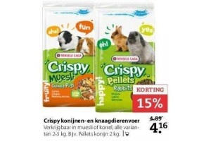 crispy konijnen en knaagdierenvoer