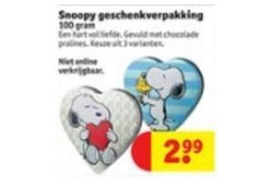 snoopy geschenkverpakking