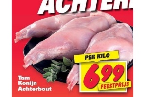tam konijn achterbout